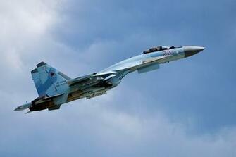 Image Sukhoi Su Fighter Aircraft Airplane Sky Flight Aviation