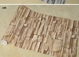 Wholesale Retro Imitation Stone Brick Wallpaper Personality Living