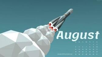 August Cute Calendar Wallpaper Calendars