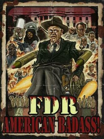 Badass Presidents Art Fdr American What