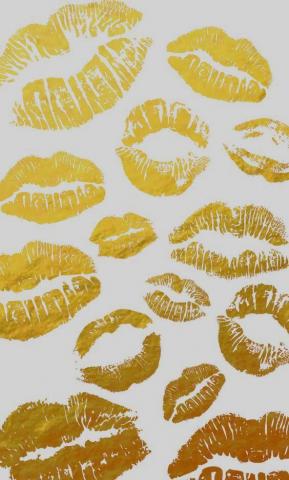 Luv Pretty Things N Clever Words Gold Wallpaper iPhone
