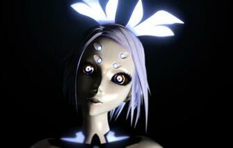Wallpaper Girl Mechanism Robot Art Vocaloid