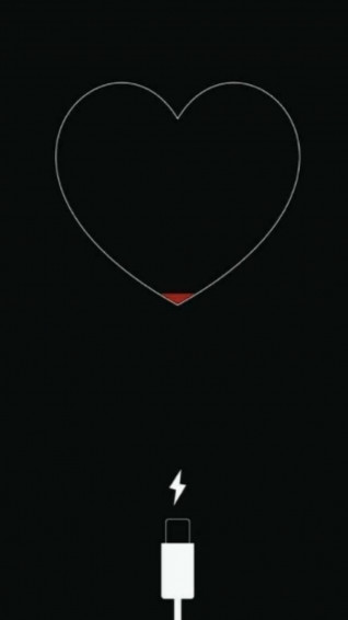Charging Love Aesthetic Wallpaper