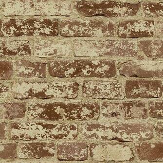 York Wallcoverings Pa5466 Country Book Stuccoed Brick Wallpaper