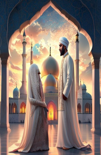 Islamic Couple Wallpaper Models