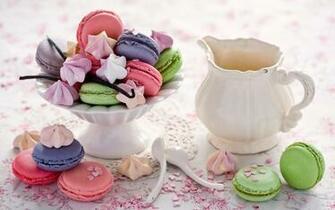 Colorful Macaroons Wallpaper Sf