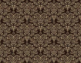 Damask Seamless Brown Wallpaper Royalty Vector