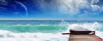Dual Monitor Wallpaper Beach