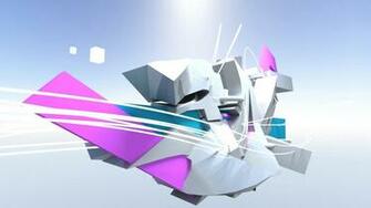 Shape Pink And Grey Graffiti Shapes HD Wallpaper Desktop Background