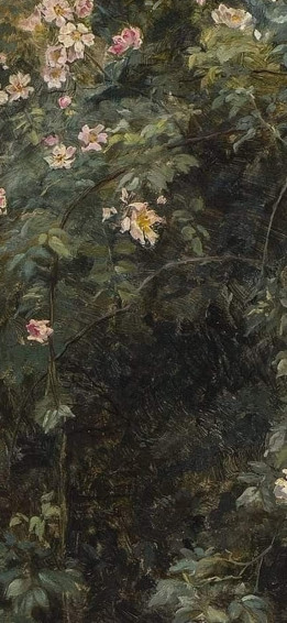 Springbouquette On Dark Cottagecore Wallpaper
