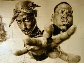 School Mural 2pac And Biggie By Deadhead16mb