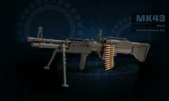 M60 Machine Gun Wallpaper Mk43 Mod0 Medium