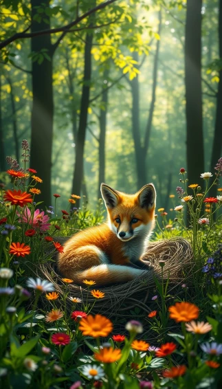 Cute Baby Fox Wallpaper