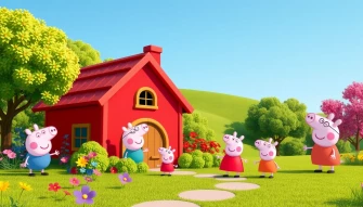 Peppa Pig House Wallpaper