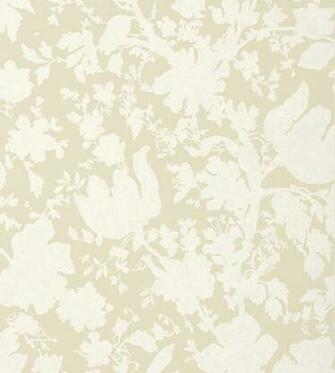Garden Silhouette Light Beige Wallpaper Seraphina
