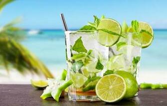 Tropical Cocktail Mojito Drink Lime Fresh Sea