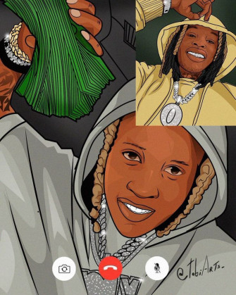 I M Wuts Poppin E Boy On Art Lil Durk Wallpaper Cartoon
