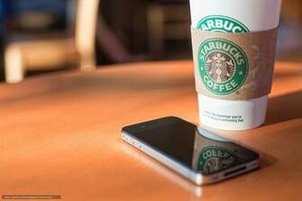 Wallpaper Coffee And iPhone Brands Desktop