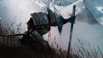 Samurai Kneeling Katana Warrior Wallpaper 4k Pc Desktop 5290a