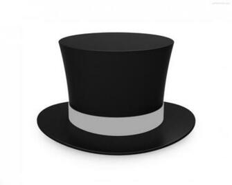 Enlarge Photo Black Top Hat
