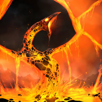 Lava Dragon Wallpaper