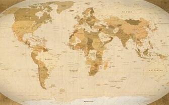 Old World Map Desktop Wallpaper Image