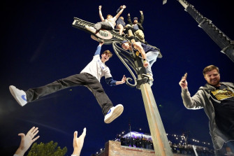 Photos Denver Celebrates After The Nuggets Win First Ever Nba