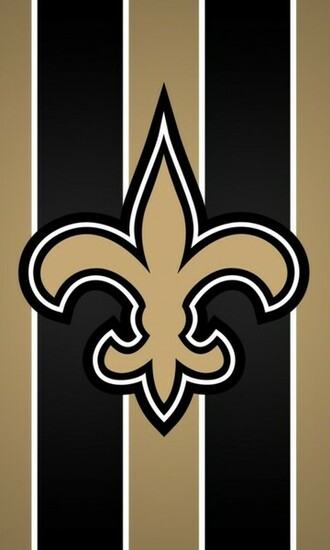 New Orleans Saints Racing Stripes Logo Wallpaper For Nokia Lumia