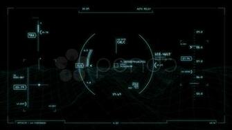 Futuristic Computer Interface Wallpaper Animation