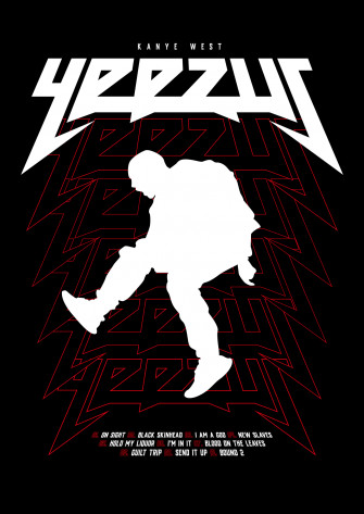Yeezus Poster Illustration Phone Wallpaper R Kanye