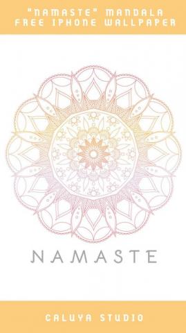 August Bie Mandala Yoga iPhone Wallpaper Caluya Design