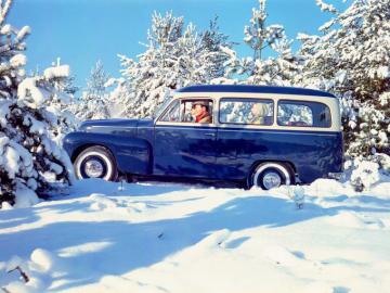 Volvo Pv445 Ph Duett Stationwagon Retro Winter