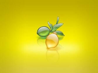 Aqua Lemon Wallpaper Abstract 3d In Jpg Format