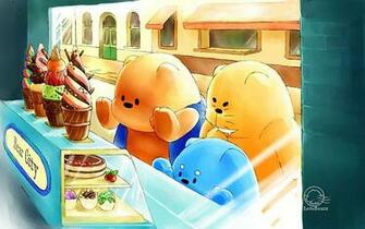Lotsbears Yummy Ice Cream Mid Summer Day Wonderland Wallpaper