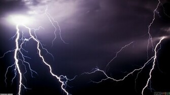 Two Lightning Strikes Wallpaper Open Walls