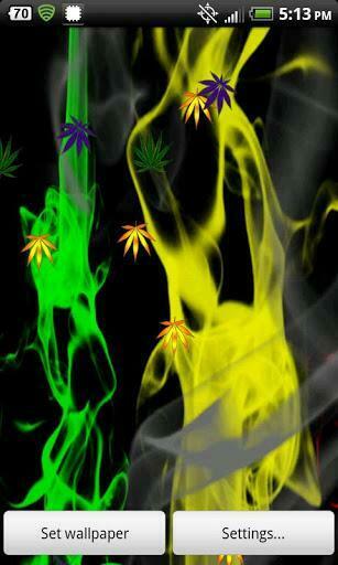 Weed Live Wallpaper Pot For Android