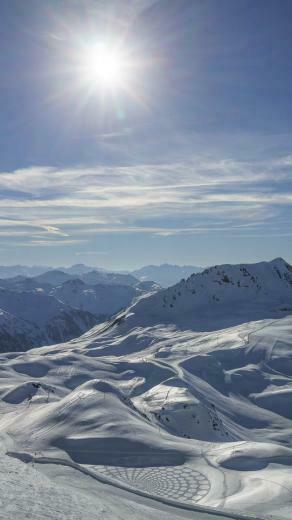Wallpaper Mountains Snow Landscape Sun Paths