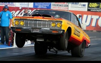 Racing Wheelie Track Nhra Muscle Cars Hot Rod Classic Retro Wallpaper