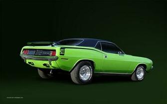 Cuda Wallpaper Green Hardtop 1440x900