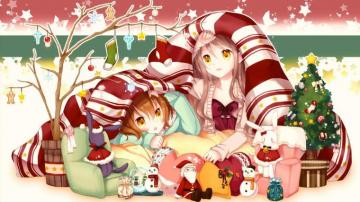 Anime Christmas Merry Desktop Pc And Mac Wallpaper