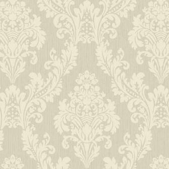 Silver Grande Damask Wallpaper Wall Sticker Outlet