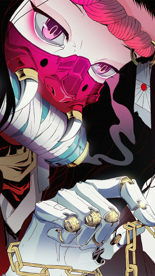 Nezuko Kamado Mask Demon Slayer 4k Phone iPhone Wallpaper 6251c