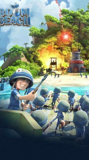 Boom Beach Mobile Games iPhone 5s 5c Se Wallpaper
