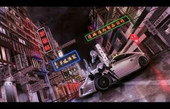 Anime Girls And Cars Wallpaper Id