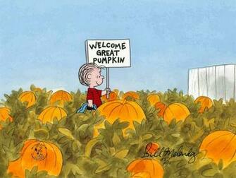 Pumpkin Patch Halloween Autumn Peanuts Wallpaper