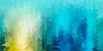 Light Blue Yellow Vector Triangle Mosaic Wallpaper