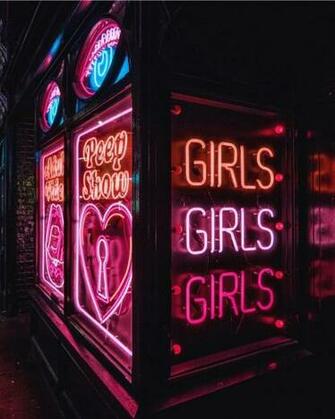 N E O G I R L S H A T Neon Lights Signs