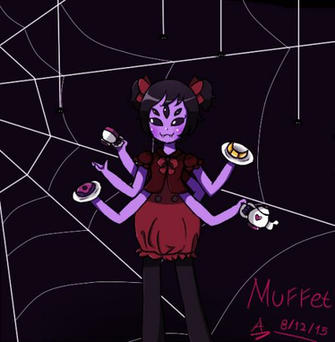 Undertale Muffet By Anacarolinacastiete