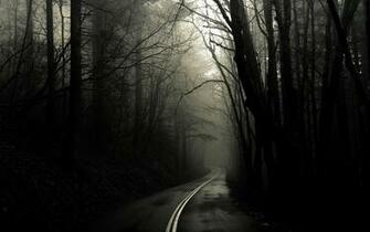 Scary Road Desktop Wallpaper