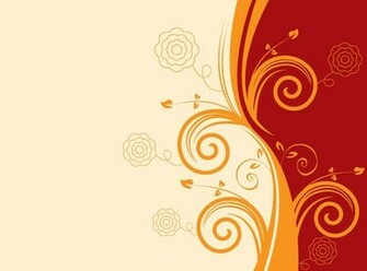 Swirly Background Vector Graphic Flowers Swirls